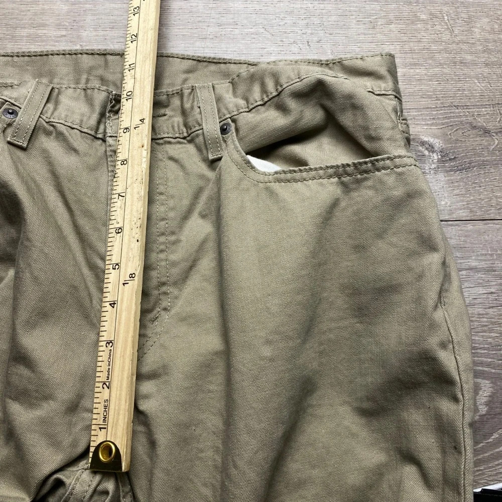 Levi's Pants 559 Mens 34x34 Khaki Tan Relaxed Straight Leg Cotton Twill Jeans